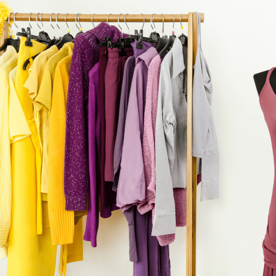color coordinated closet guide