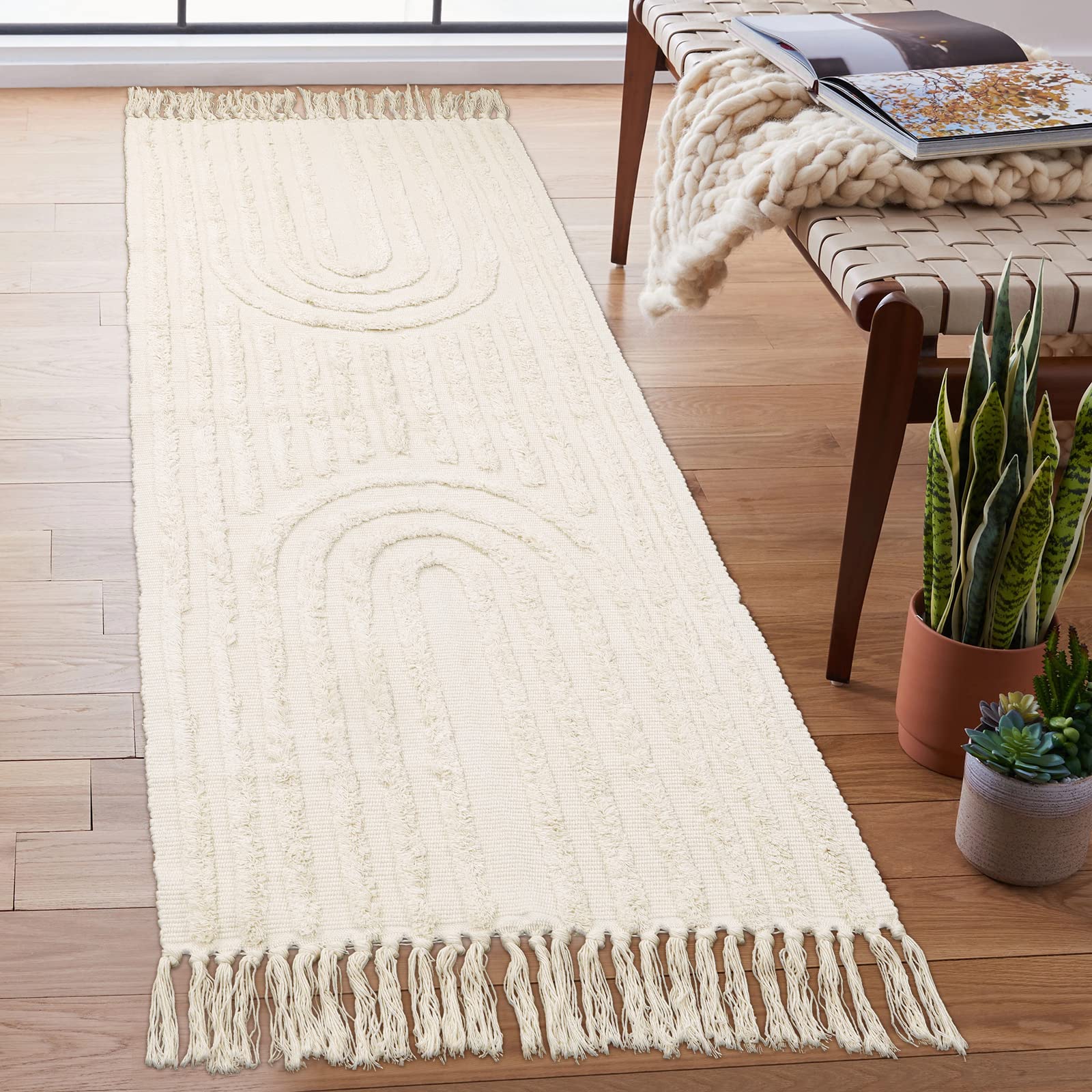 Lanffia Boho Runner Rug