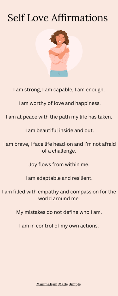 self love affirmations 